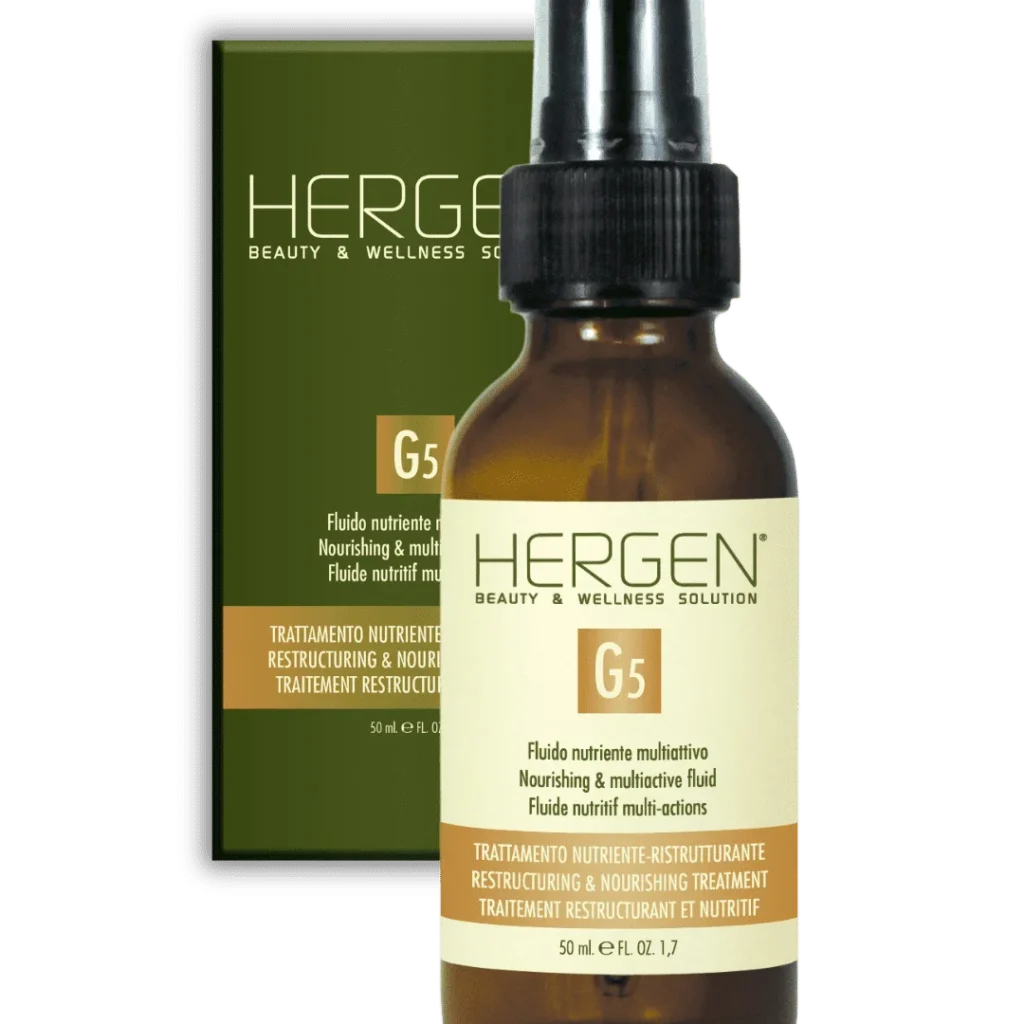 Флюид BES Hergen Gold G5 – питательный мультиактивный для сухих волос, 50 мл